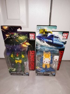 Cosmos G1 + Seaspray TR Transformers Titans Return Scout Class Lot NEW! RARE! | eBay