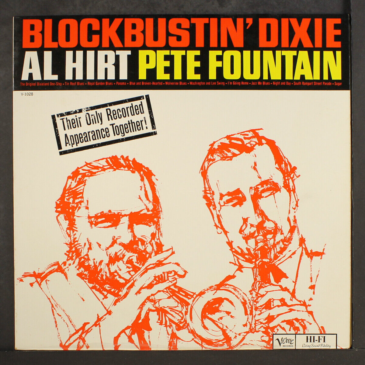 AL HIRT & PETE FOUNTAIN: blockbustin' dixie VERVE 12" LP 33 RPM