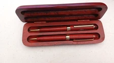 PENPOWER ROSEWOOD PEN & PENCIL SET in Case