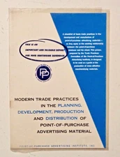 Vintage 1953 MODERN TRADE PRACTICES for Point-of-Purchase ADVERTISING Materials