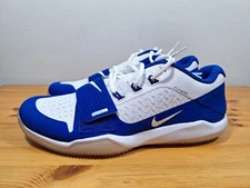 Men's Nike Alpha Menace Turf Low Football Cleats BV3997-101 White Blue Size 13