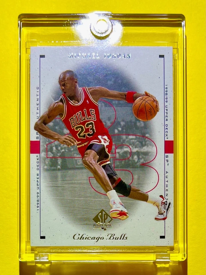 Michael Jordan MINT UPPER DECK SP AUTHENTIC 1998-99 JORDAN DRIVING TO THE HOOP! - Image 2 of 4