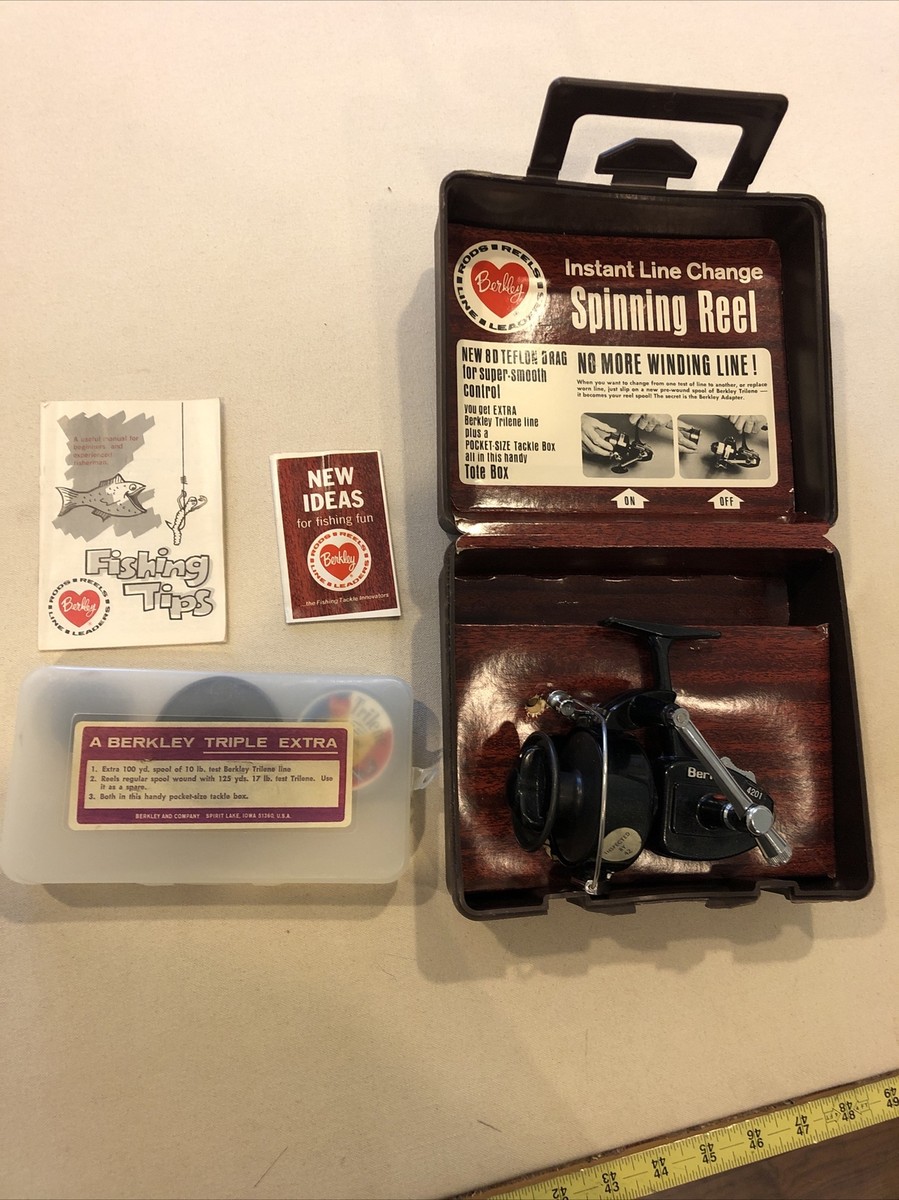 リール Berkeley SpiningReel 4201 USA Vintage Berkley 420 • Spinning Fishing Reel • Made in USA