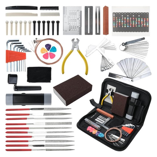 72PCS Guitar Tool Kit Repair Maintenance Accessories Guitar Parts Set ...