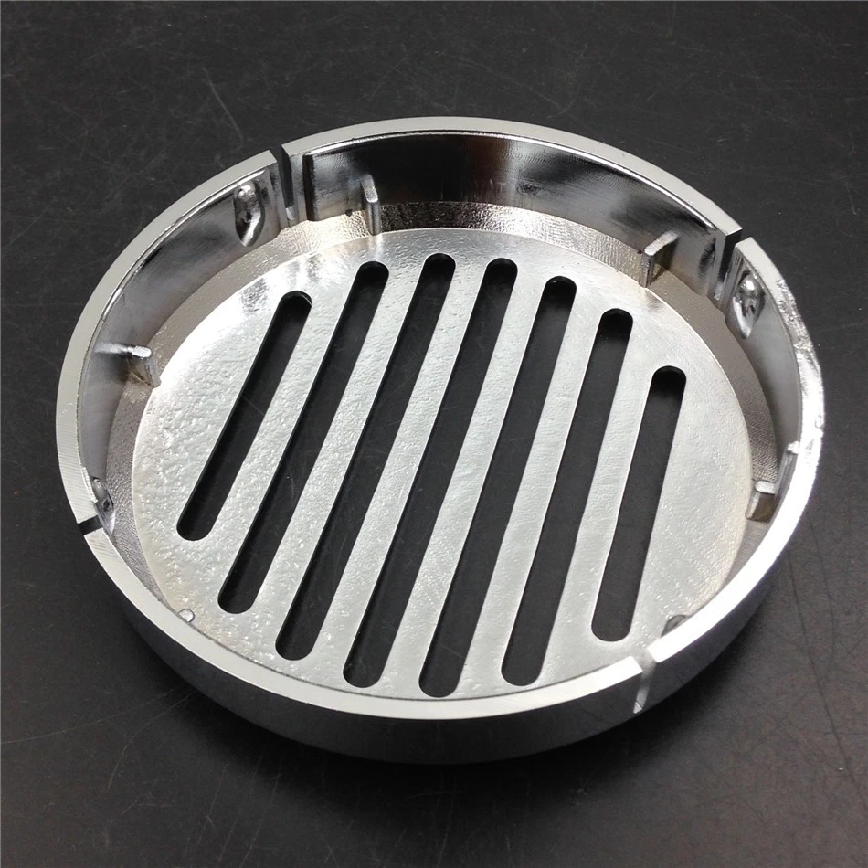 Para Honda VT 750 Shadow Spirit VT750 DC/C2 - Rejilla/cubierta bocina ranurada cromada Foto 3 de 4