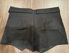 ZARA ASYMMETRIC BLACK SKORTS SIZE SMALL — photo 3