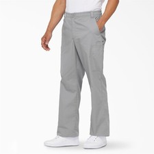 Dickies EDS Signature Men's Zip Fly Pull-On Scrub Pant 81006 Grey - GRWZ 2XL