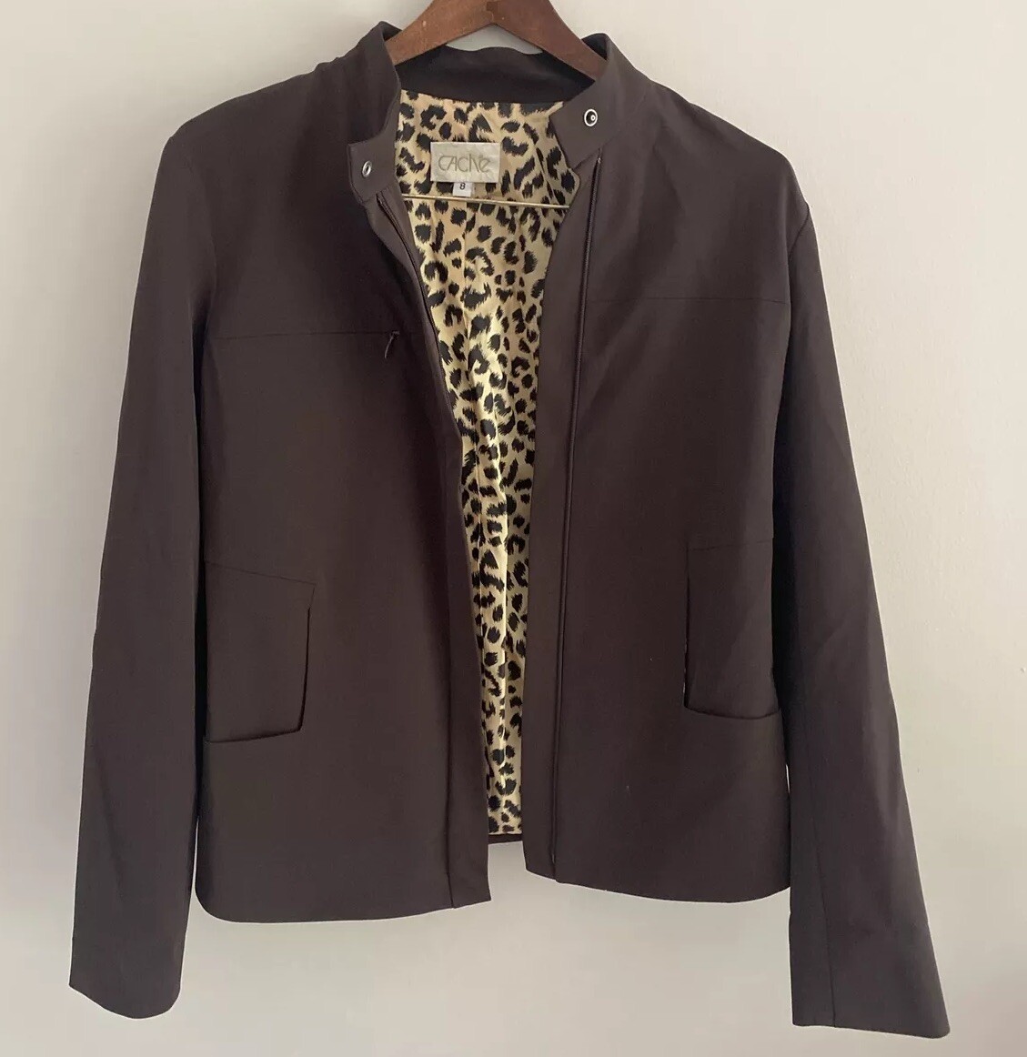 Cache Chocolate Brown Jacket  Full Zip Jacket Bro… - image 1