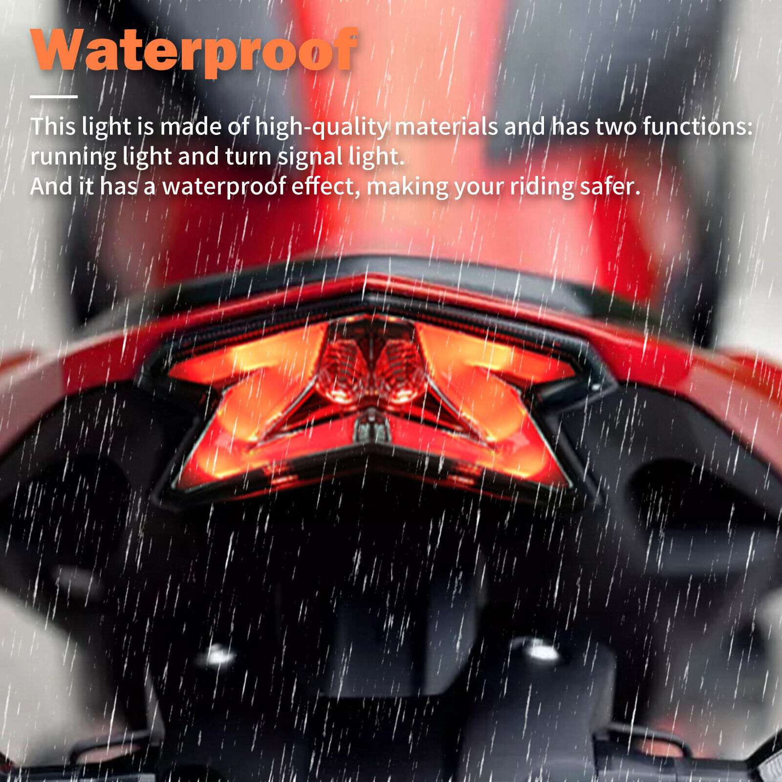 Rear Running Brake Turn Signal LED Light Fits For KAWASAKI Z125 Z800 NINJA ZX-6R