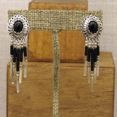 All Around Onyx Post Earring