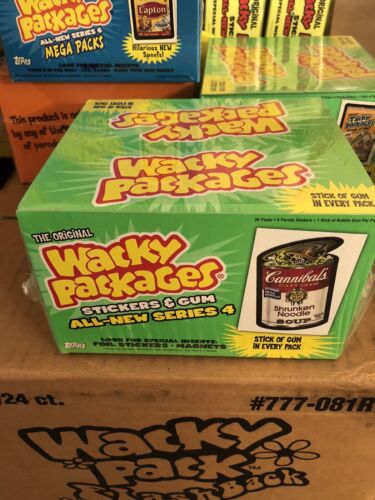 THE ORIGINAL WACKY PACKAGES ALL NEW SERIES 4 TOPPS - SEALED BOX of 36 PACKS - Picture 1 of 2