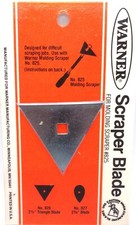Warner - 2-1/2" Triangle Scraper Blade #826