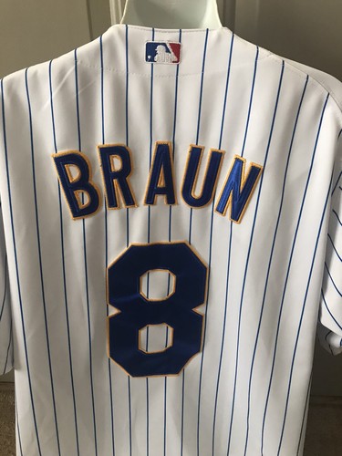 Ryan Braun #8 Milwaukee Brewers Mens Sz 50 Authentic Collection Majestic Jersey - Picture 8 of 12