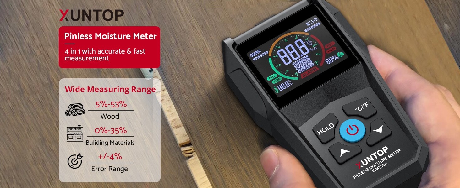 CHARITY LISTING! XUNTOP Pinless Wood Moisture Meter eBay