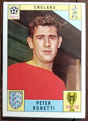 Peter Bonetti Fußballfigur Panini Edition Sammlung Weltmeisterschaft Mexiko70