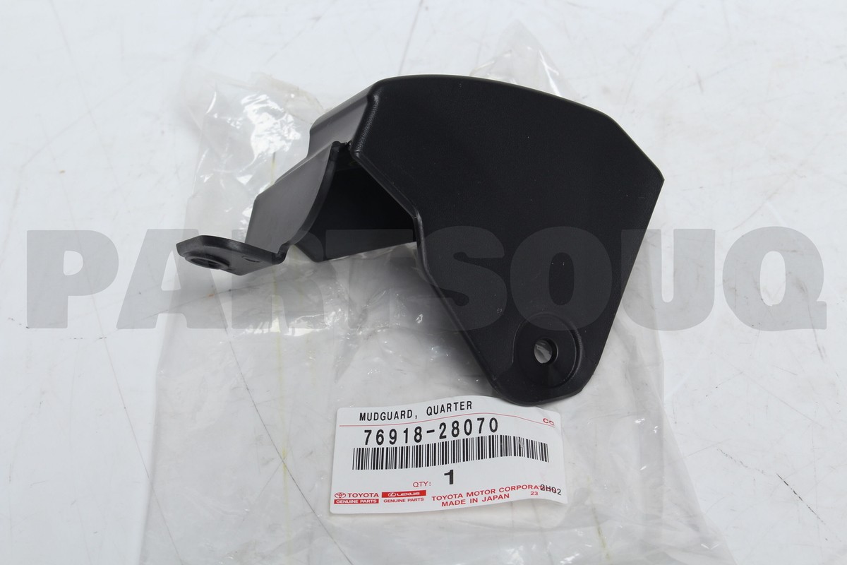 7691828070 Genuine Toyota MUDGUARD, QUARTER PANEL, LH 76918-28070