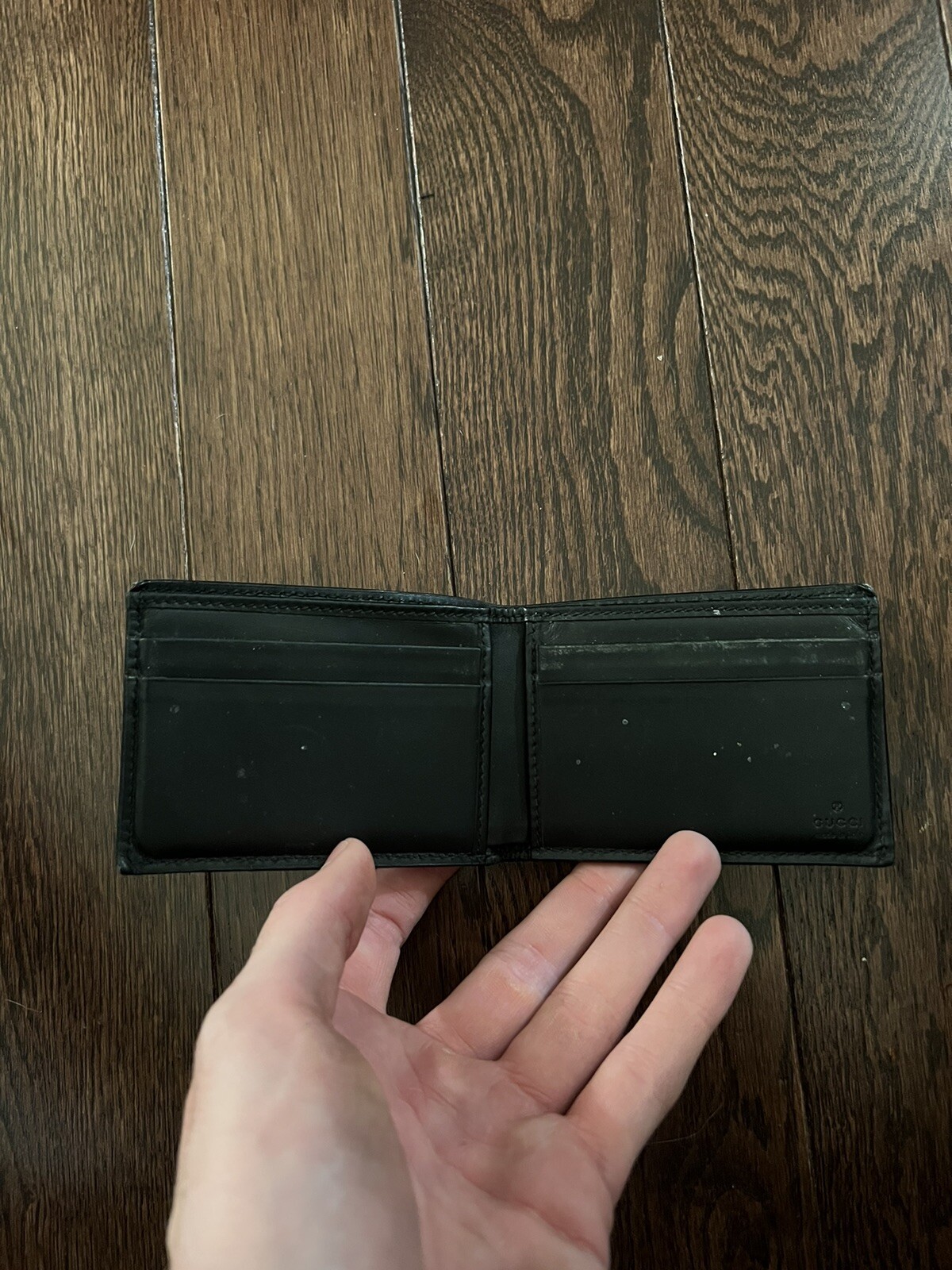 Gucci Authentic Leather Snake Monogram Wallet - image 3