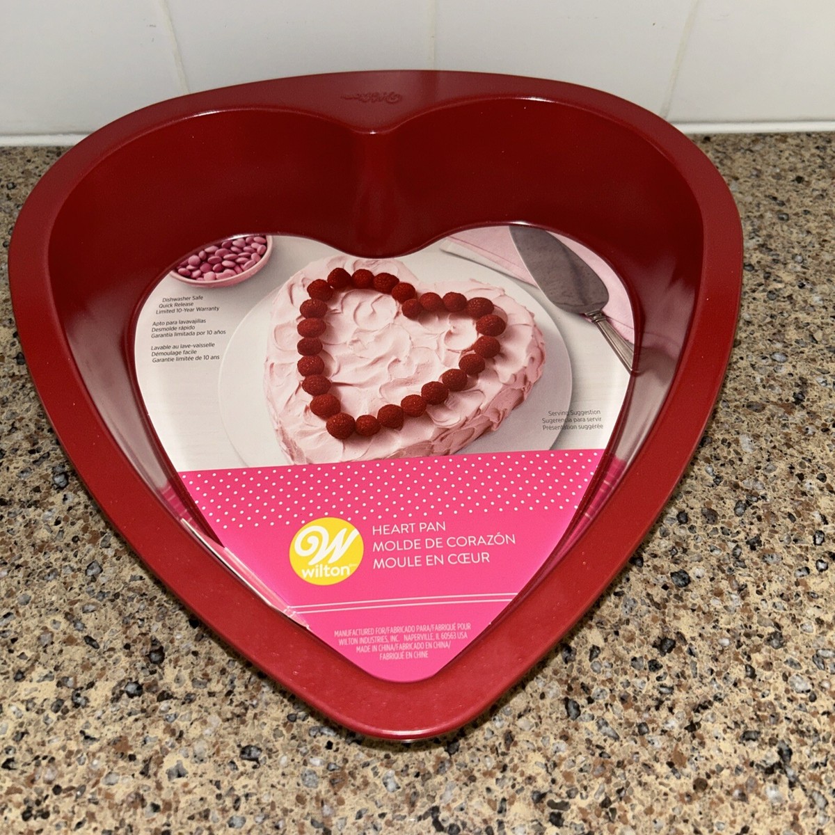 Wilton Valentines Lovers Red Heart Cake Pan Inch Mold 2105-6465 NWT