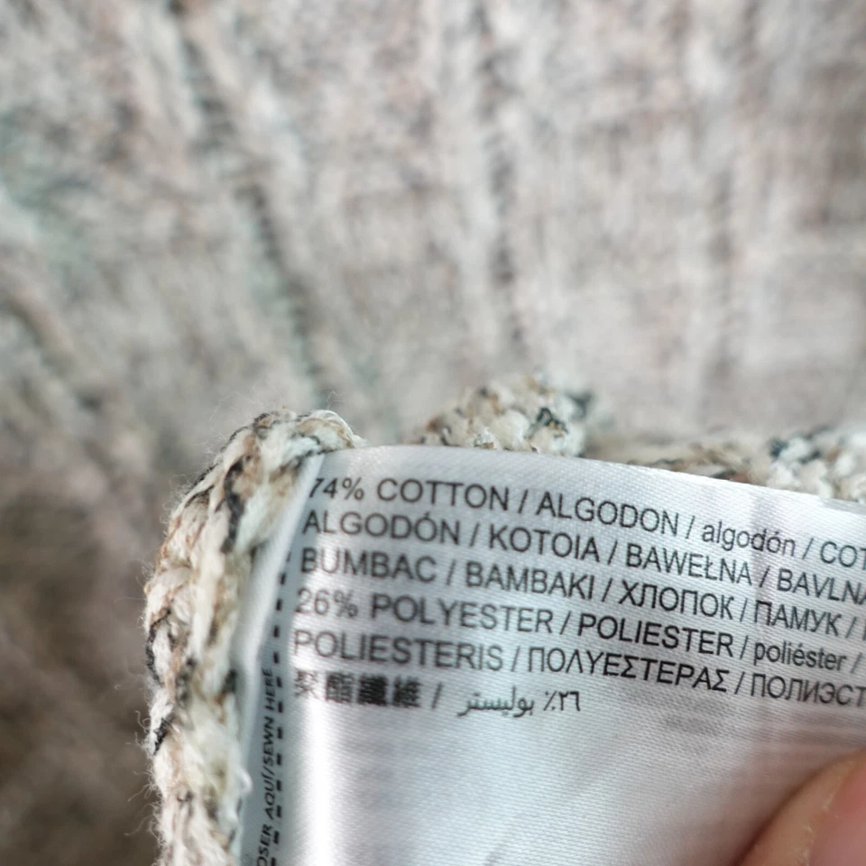 芒果长裙 2 XS 针织长懒人波西米亚条纹铅笔度假村灰色钩针编织 — 第 4/4 张图片