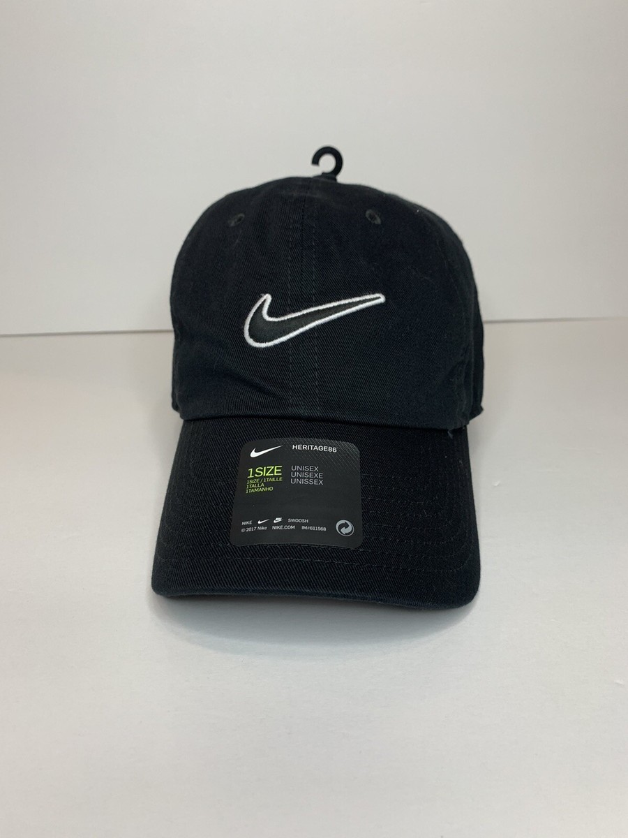 nike heritage 86 black cap