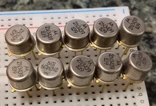 Motorola 2N3439 NPN Transistors/Lot of 10/NOS/TO-72 w, gold leads