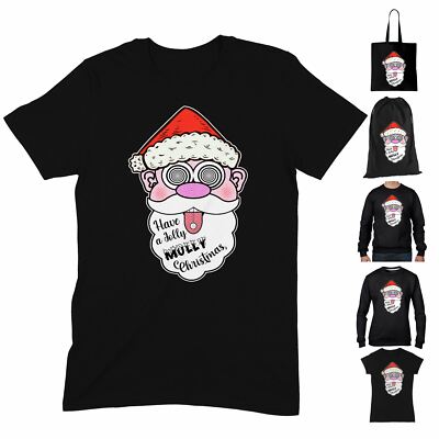 T-Shirt Have a Jolly Molly Weihnachten Weihnachtsmann - lustig Ecstacy Old Skool Rave