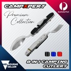 8 in 1 Portable Detachable Camping Cutlery Tool Knife Spoon Fork Outdoor Hiking