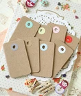 Plain Kraft Brown Gift Tags blank 20pc rounded midi tag DIY wedding craft label