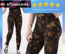 No Boundaries size XXS/ XS Sueded Ankle Leggings 27.5  Inseam Women Tattoo Heart