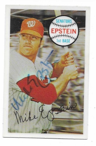 HANDSIGNIERT 1970 KELLOGGS Mike Epstein #24 JÜDISCH 1/1 nur eins signed?