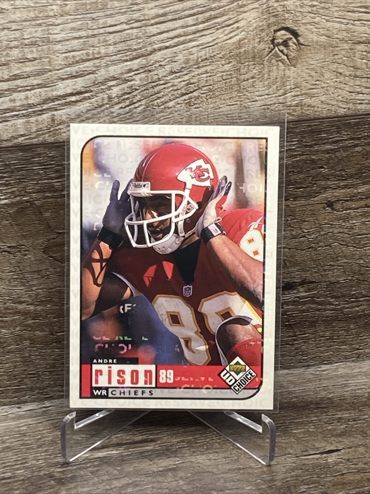 1998 UD Choice Choice Reserve Kansas City Chiefs Football Card #84 Andre Rison