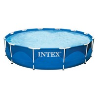 Intex 28210 Swimming Pool Metal Frame 366X76 Cm Stahlrohrbecken Schwimmbecken