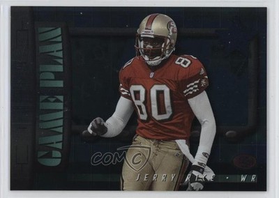 2000 Leaf Rookies & Stars Game Plan 61/2000 Jerry Rice #GP-23 HOF 1m5u