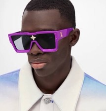 LV Cyclone Sunglasses Purple Square Acetate Glasses