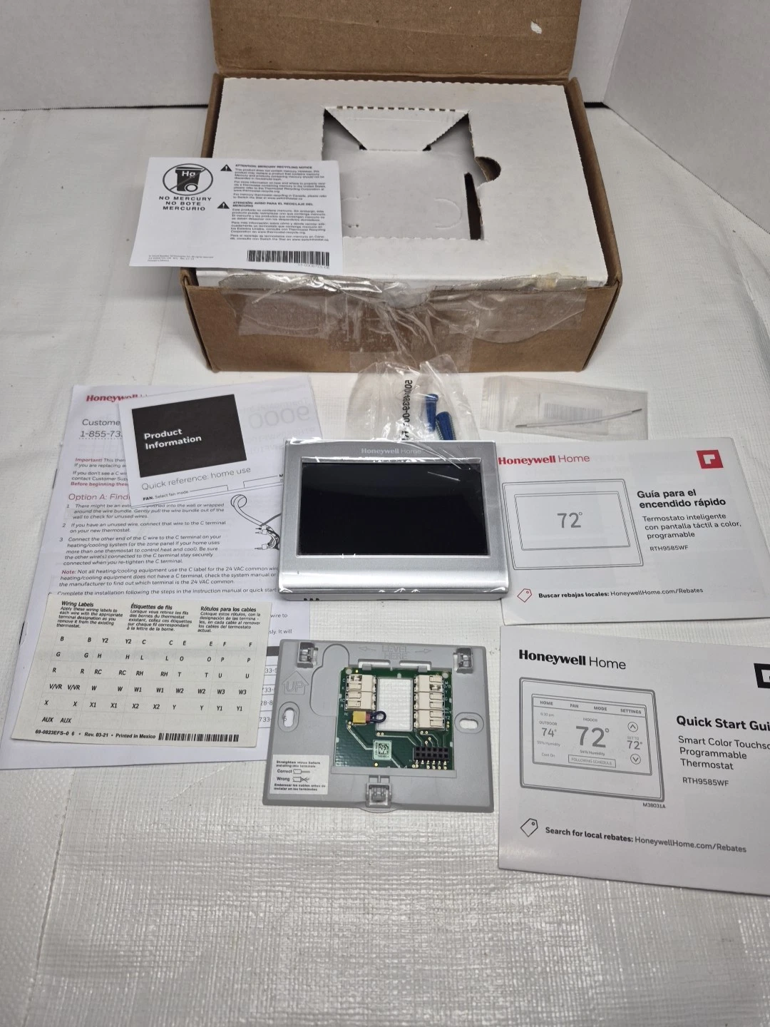 Honeywell Home RTH9585WF1004 Wi-Fi Smart Thermostat 7 Day Programmable Touch LCD