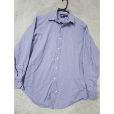 Vintage Polo Ralph Lauren Shirt Mens Medium Button Down Oxford Cloth Purple 90s