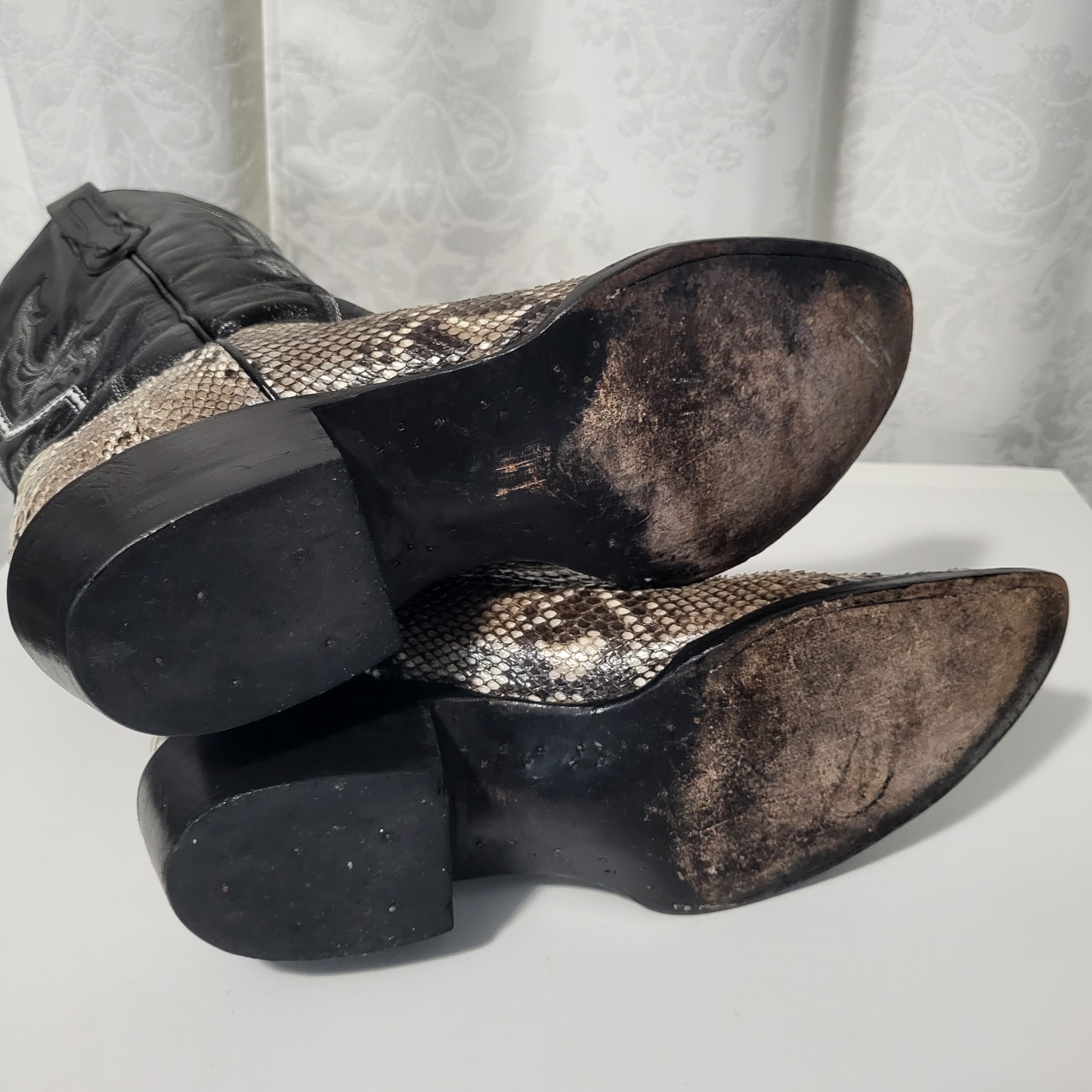 JB Dillon Reserve Python Men's Leather Western Co… - image 10