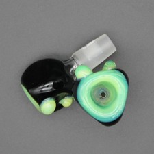Slyme Pyrex Lab Glass Slide Triangle Bowl 14mm Male Fitting Tobacco Hookah Bong