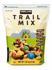 Kirkland Signature Trail Mix 4 Pounds Peanuts, Almonds, Raisins, M Ms