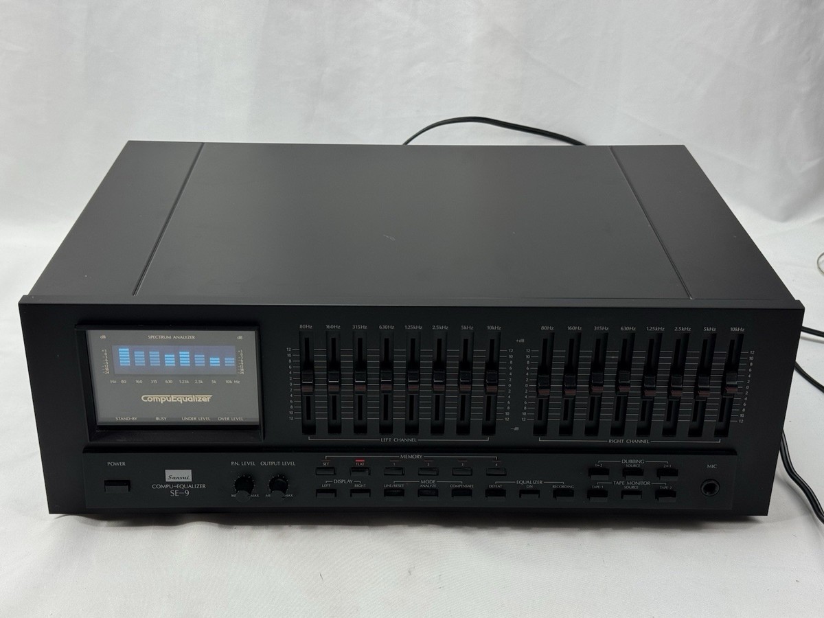 SANSUI サンスイ グラフィックイコライザー SE-9 レトロ コレクション