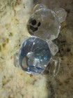 VINTAGE SIGNED CRYSTAL SITTING TEDDY BEAR WITH LARGE BLUE HEART IN CENTER. — photo 9