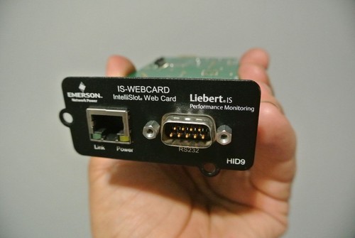 LIEBERT EMERSON UPS MANAGEMENT WEB CARD IS-WEBCARD INTELLISLOT HID9 417771G