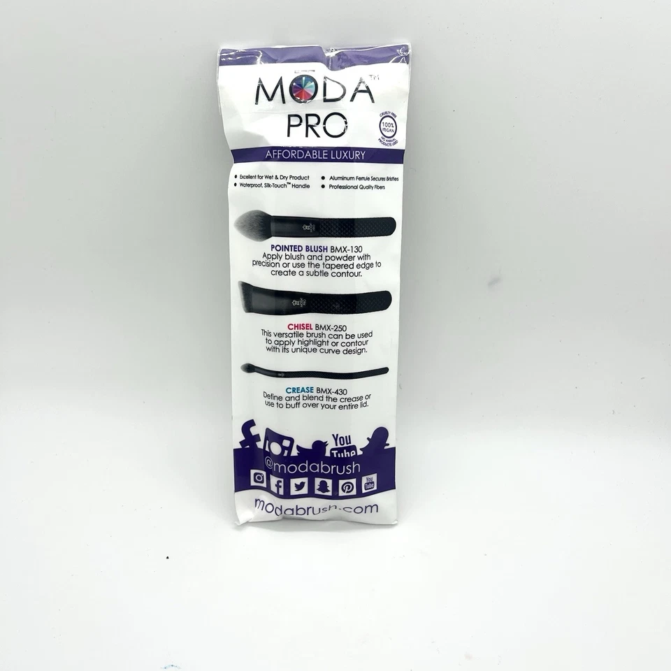 Moda Pro Brushes 3 PC Deluxe Eye Kit - Image 2 of 3