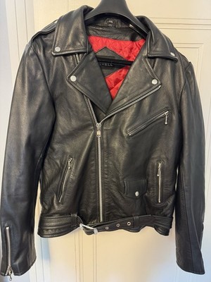 Straight to Hell Commando Leather Jacket Size 44