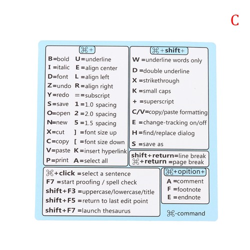 Windows PC Reference Keyboard Shortcut Sticker Adhesive for PC Laptop Desktop_W - Afbeelding 15 van 15