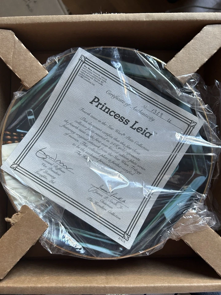 Placa Coleccionista Colección Hamilton Star Wars 1987, He terminado de coleccionar Foto 2 de 4