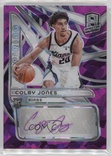 2023-24 Panini Spectra Aspiring Purple Prizm 8/35 Colby Jones #AA-CBJ Auto yl0