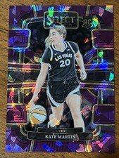 2024 Panini Select WNBA - Concourse Kate Martin #22 Purple Ice Prizm /149