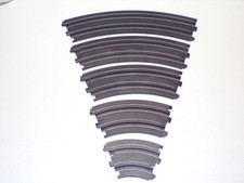 AFX AURORA TOMY HO SLOT CAR TRACK CURVE LOT 18 15 12 9 6 1/8 CIRCLE