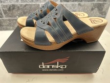 Woman's Dress Sandals Dansko Suzy Denim 38 NIB